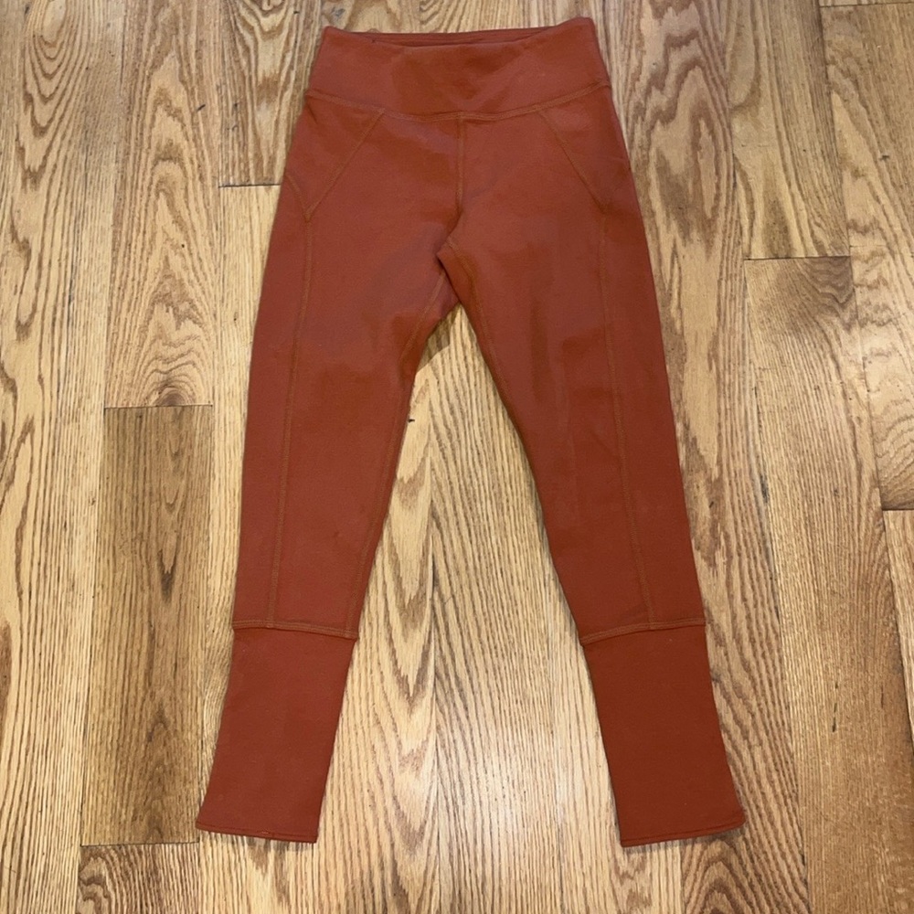 Free People Burnt Orange Leggings
